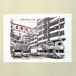 明信片 -香港街景 -旺角(彩色)