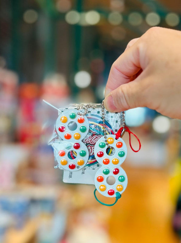 傳耆 Eldage - 匙扣套裝-眼鏡朱古力 連 彩色橡皮筋