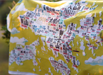 傳耆 Eldage - 掛布裝飾-香港山徑地圖（禮盒裝）